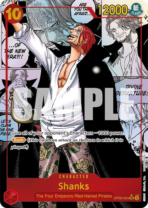 Image for Shanks (004) (Manga) (OP09-004) (Foil) [Emperors in the New World] - One Piece Card Game