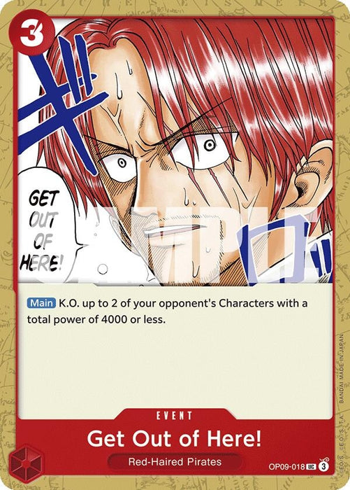 Image for Get Out of Here! (OP09-018) [Emperors in the New World] - One Piece Card Game
