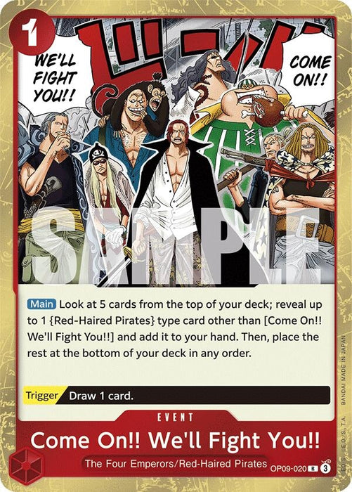 Come On!! We'll Fight You!! (OP09-020) (Foil) [Emperors in the New World]