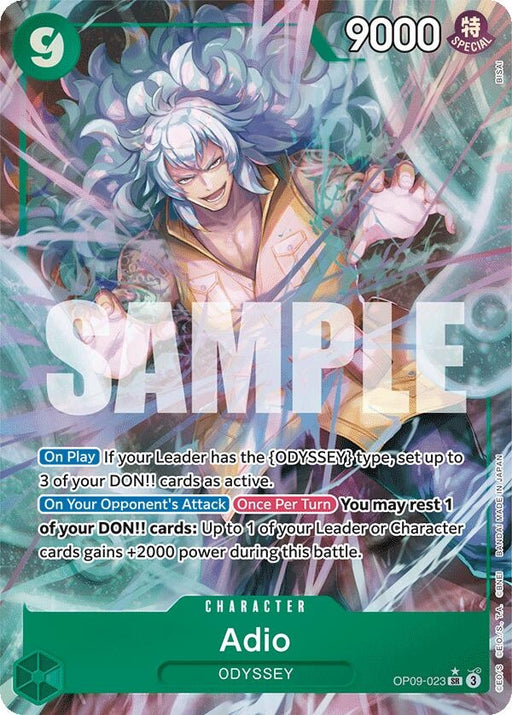 Image for Adio (Parallel) (OP09-023) (Foil) [Emperors in the New World] - One Piece Card Game