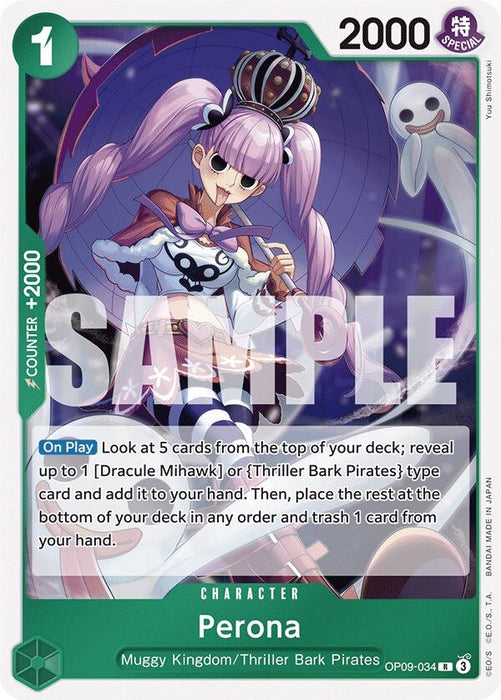 Image for Perona (OP09-034) (Foil) [Emperors in the New World] - One Piece Card Game