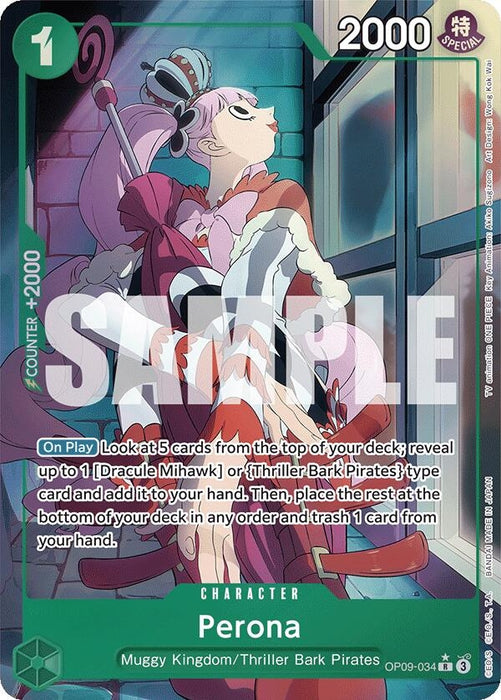 Image for Perona (Parallel) (OP09-034) (Foil) [Emperors in the New World] - One Piece Card Game
