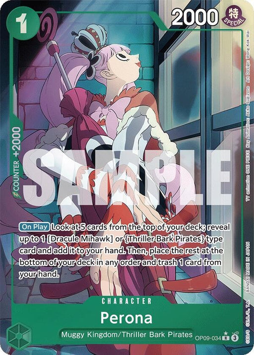 Image for Perona (Parallel) (OP09-034) (Foil) [Emperors in the New World] - One Piece Card Game
