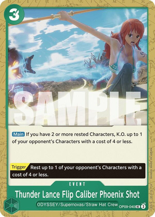 Image for Thunder Lance Flip Caliber Phoenix Shot (OP09-040) [Emperors in the New World] - One Piece Card Game