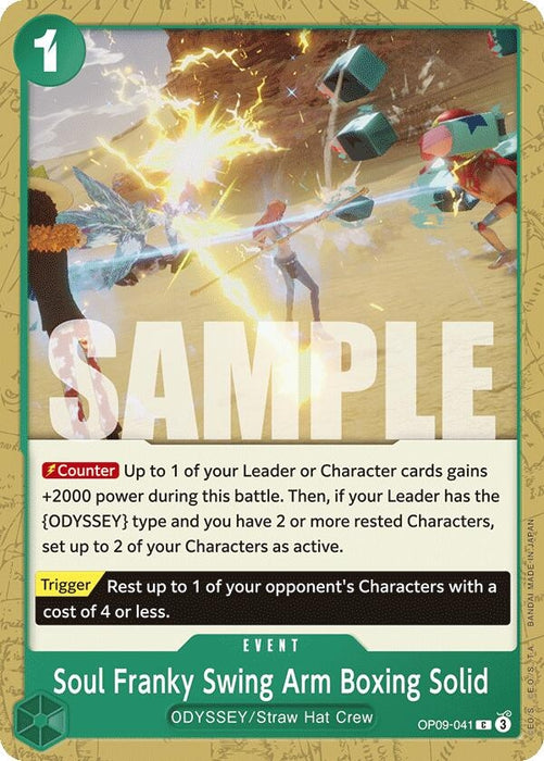 Image for Soul Franky Swing Arm Boxing Solid (OP09-041) [Emperors in the New World] - One Piece Card Game