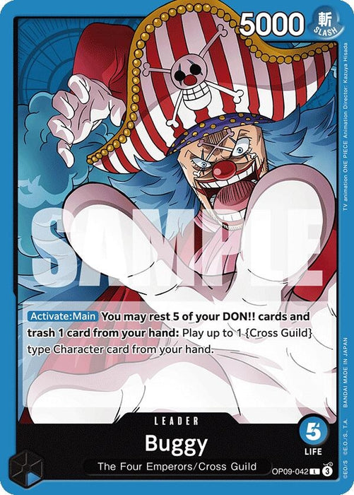 Image for Buggy (042) (OP09-042) [Emperors in the New World] - One Piece Card Game