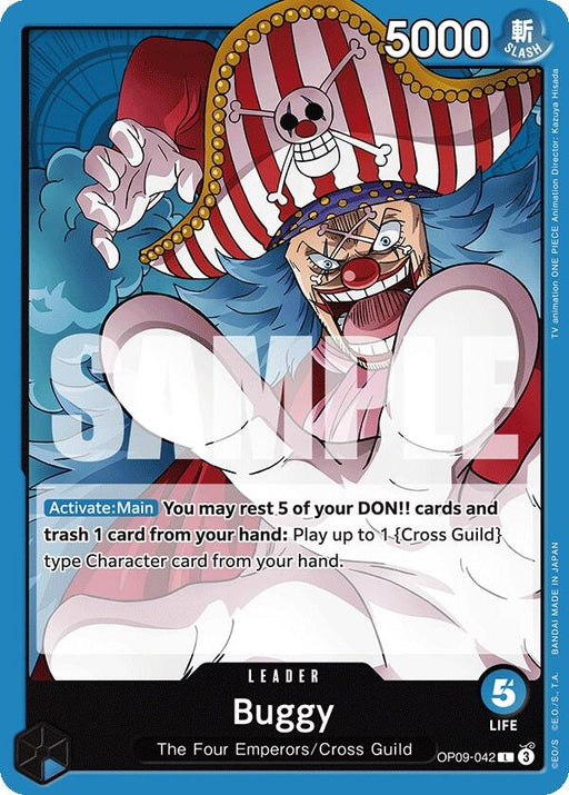 Image for Buggy (042) (OP09-042) [Emperors in the New World] - One Piece Card Game