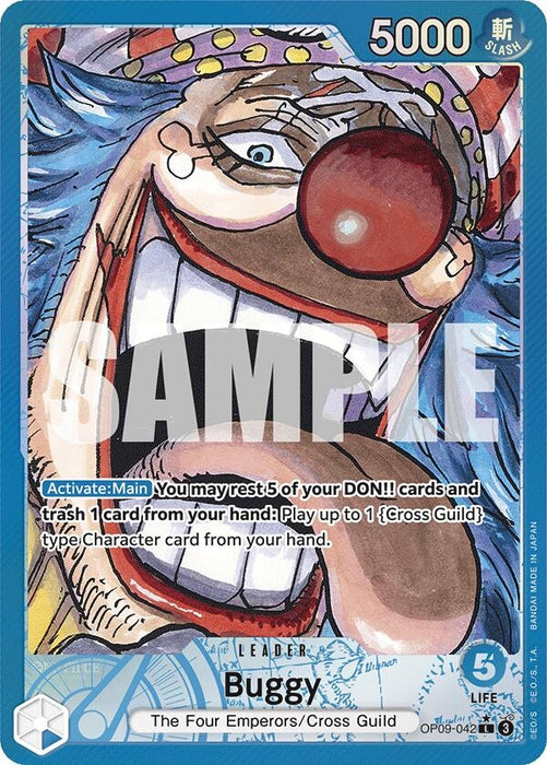 Image for Buggy (042) (Parallel) (OP09-042) [Emperors in the New World] - One Piece Card Game