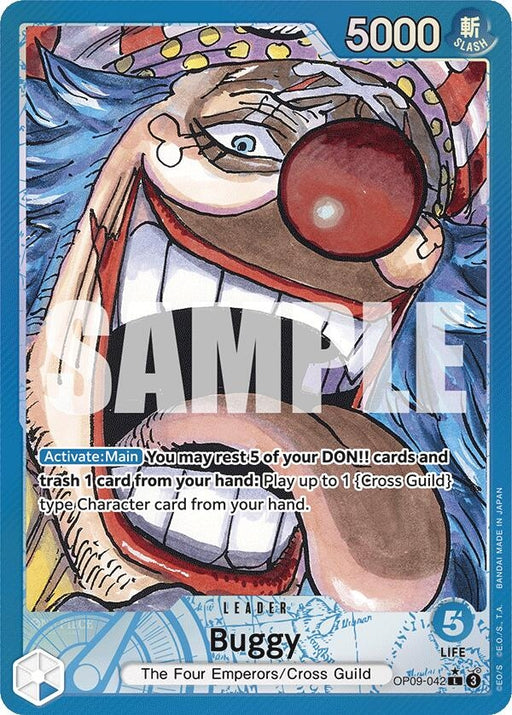 Image for Buggy (042) (Parallel) (OP09-042) [Emperors in the New World] - One Piece Card Game