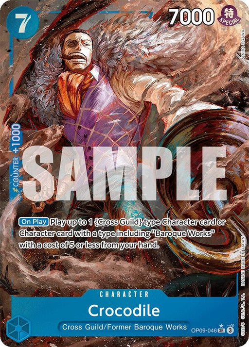Image for Crocodile (046) (Parallel) (OP09-046) (Foil) [Emperors in the New World] - One Piece Card Game