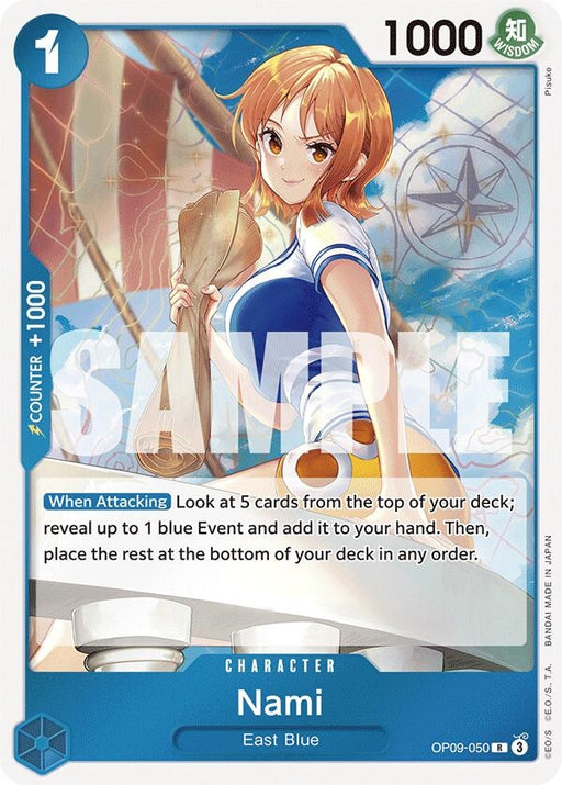 Image for Nami (050) (OP09-050) (Foil) [Emperors in the New World] - One Piece Card Game