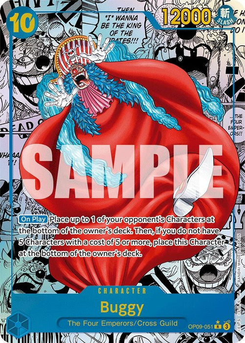 Image for Buggy (051) (Manga) (OP09-051) (Foil) [Emperors in the New World] - One Piece Card Game