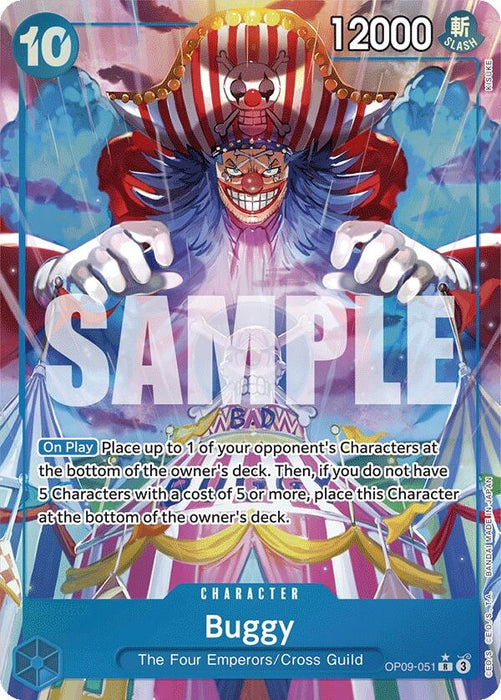 Buggy (051) (Alternate Art) (OP09-051) (Foil) [Emperors in the New World]