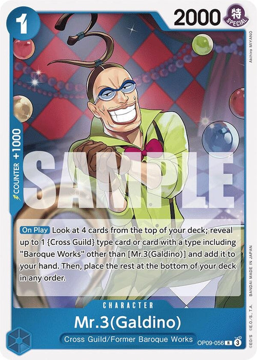 Image for Mr.3(Galdino) (OP09-056) (Foil) [Emperors in the New World] - One Piece Card Game