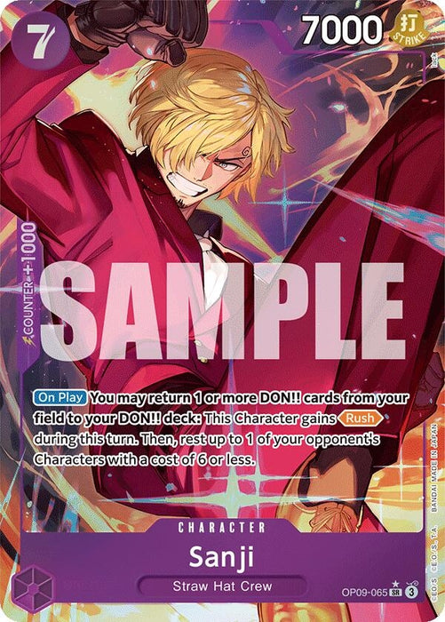 Image for Sanji (065) (Parallel) (OP09-065) (Foil) [Emperors in the New World] - One Piece Card Game