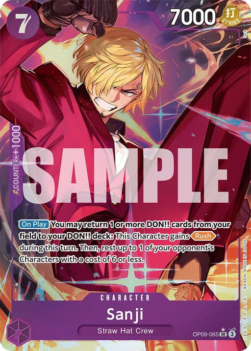 Image for Sanji (065) (Parallel) (OP09-065) (Foil) [Emperors in the New World] - One Piece Card Game
