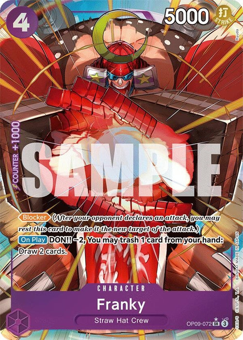 Image for Franky (Parallel) (OP09-072) (Foil) [Emperors in the New World] - One Piece Card Game