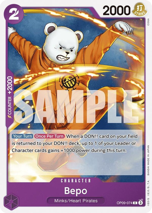 Image for Bepo (OP09-074) [Emperors in the New World] - One Piece Card Game