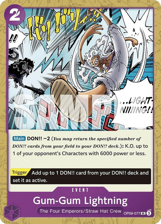 Image for Gum-Gum Lightning (OP09-077) [Emperors in the New World] - One Piece Card Game