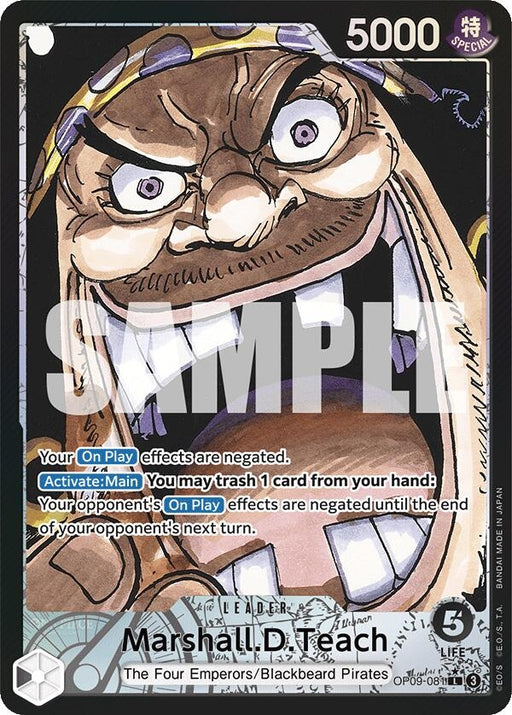 Image for Marshall.D.Teach (081) (Parallel) (OP09-081) (Foil) [Emperors in the New World] - One Piece Card Game