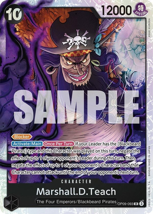 Marshall.D.Teach (093) (OP09-093) (Foil) [Emperors in the New World]
