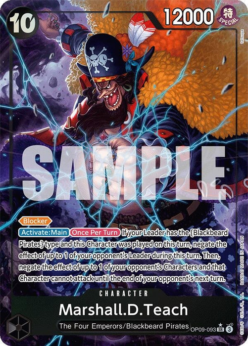 Marshall.D.Teach (093) (Alternate Art) (OP09-093) (Foil) [Emperors in the New World]