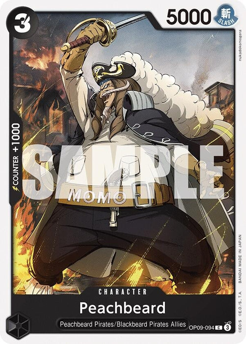 Image for Peachbeard (OP09-094) [Emperors in the New World] - One Piece Card Game