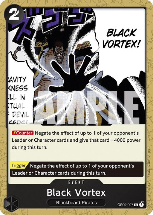 Image for Black Vortex (OP09-097) [Emperors in the New World] - One Piece Card Game