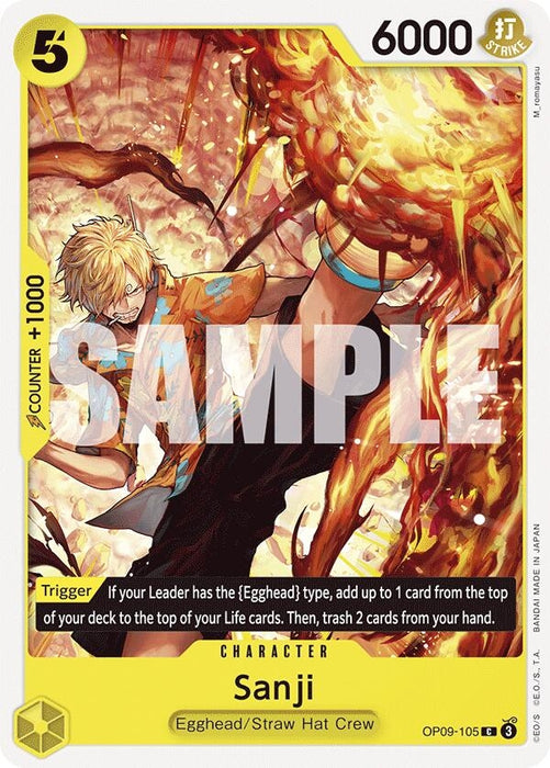 Image for Sanji (105) (OP09-105) [Emperors in the New World] - One Piece Card Game