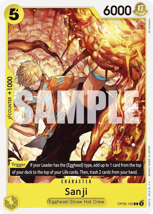 Image for Sanji (105) (OP09-105) [Emperors in the New World] - One Piece Card Game