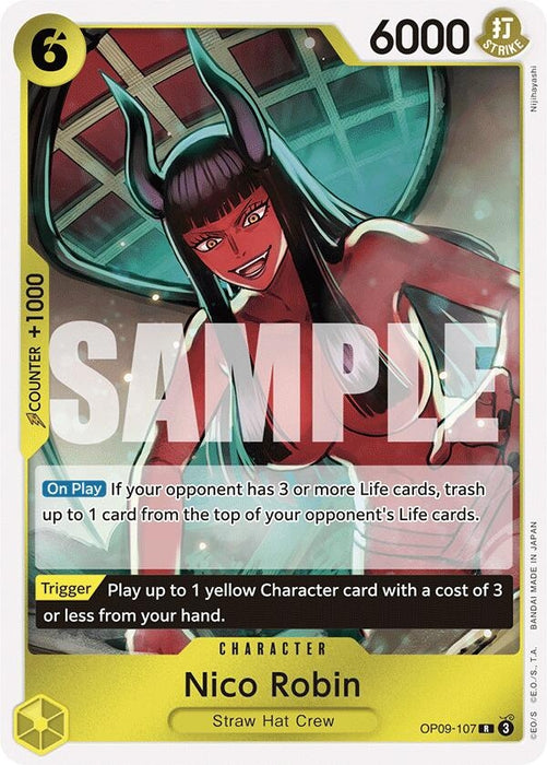 Image for Nico Robin (107) (OP09-107) (Foil) [Emperors in the New World] - One Piece Card Game