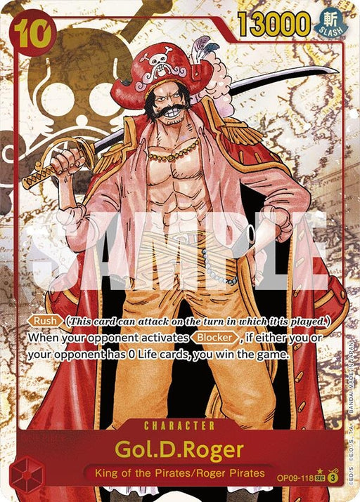 Image for Gol.D.Roger (Alternate Art) (OP09-118) (Foil) [Emperors in the New World] - One Piece Card Game