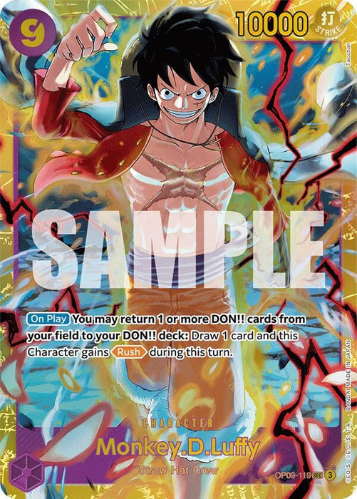 Image for Monkey.D.Luffy (119) (OP09-119) (Foil) [Emperors in the New World] - One Piece Card Game