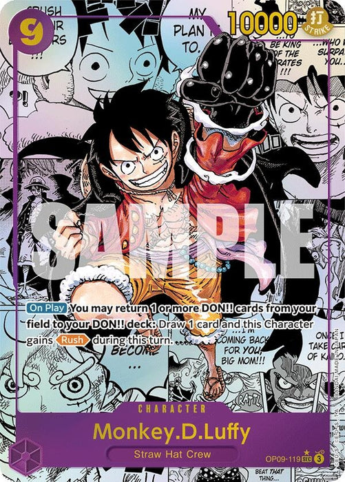 Image for Monkey.D.Luffy (119) (Manga) (OP09-119) (Foil) [Emperors in the New World] - One Piece Card Game