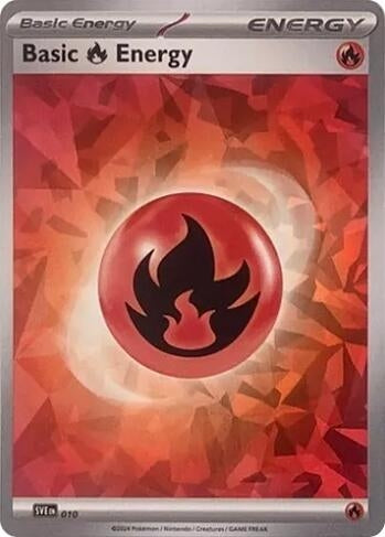 Image for Basic Fire Energy (Cracked Ice Holo) (010) (Holofoil) [SVE: Scarlet & Violet Energies] - Pokemon