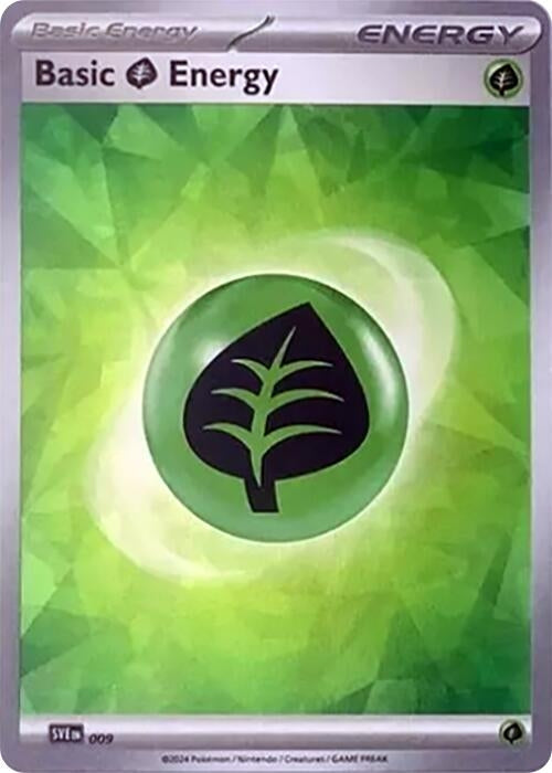 Image for Basic Grass Energy (Cracked Ice Holo) (009) (Holofoil) [SVE: Scarlet & Violet Energies] - Pokemon