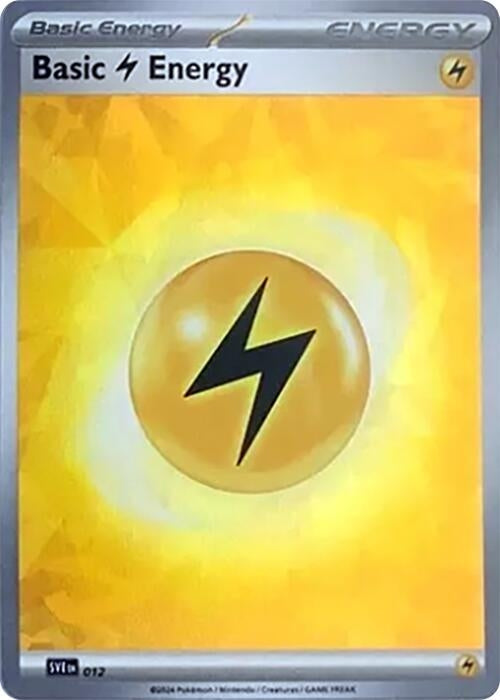 Image for Basic Lightning Energy (Cracked Ice Holo) (012) (Holofoil) [SVE: Scarlet & Violet Energies] - Pokemon
