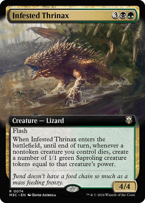 Infested Thrinax (Extended Art) [M3C-074] - Modern Horizons 3 Commander