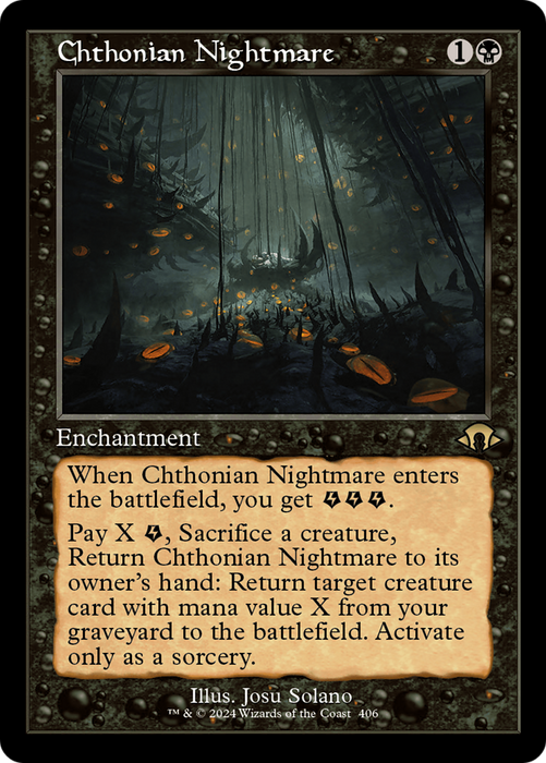 Chthonian Nightmare [MH3-406] Foil - Modern Horizons 3
