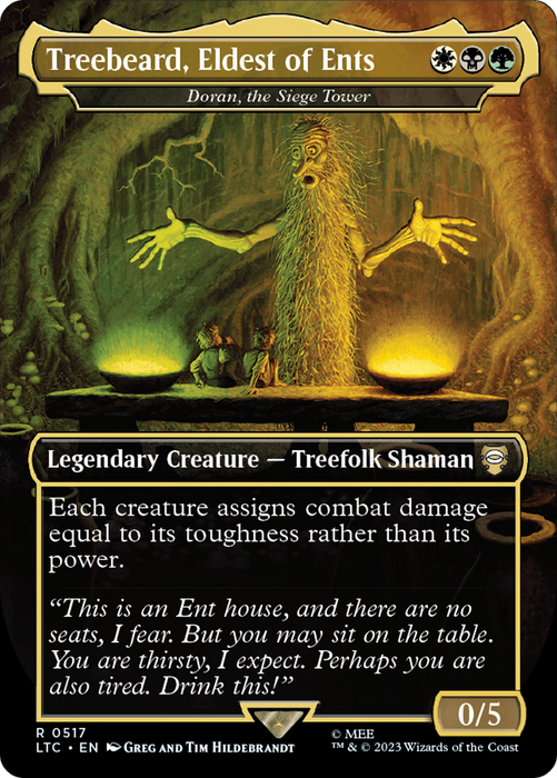 Doran, the Siege Tower / Treebeard, Eldest of Ents (Borderless) [LTC-517] - Tales of Middle-earth Commander