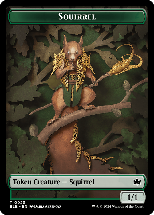 Squirrel [TBLB-023] Foil - Bloomburrow Tokens