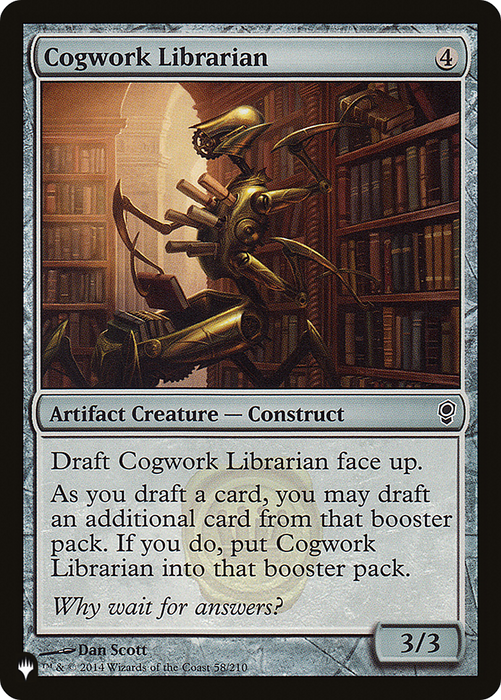 Cogwork Librarian [PLST-CNS-58] - The List