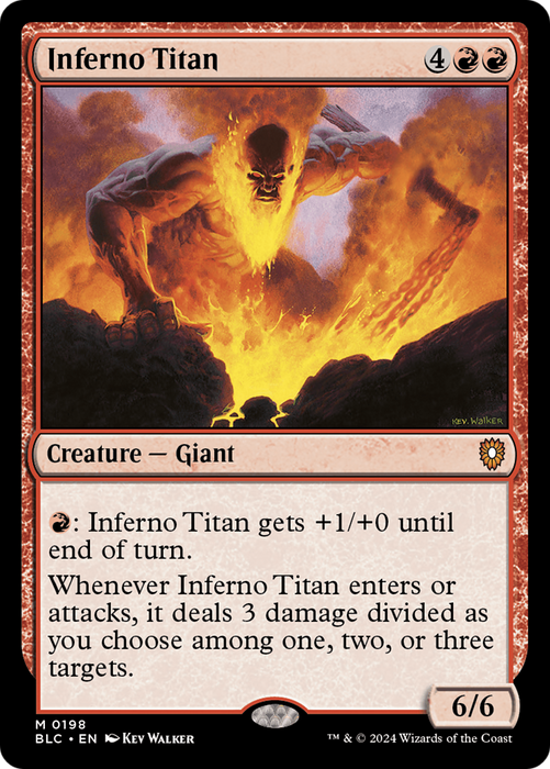 Inferno Titan [BLC-198] - Bloomburrow Commander