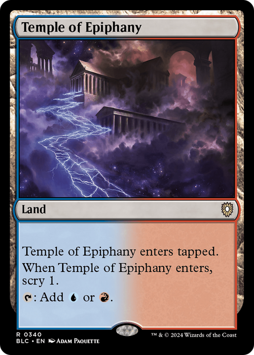 Temple of Epiphany [BLC-340] - Bloomburrow Commander