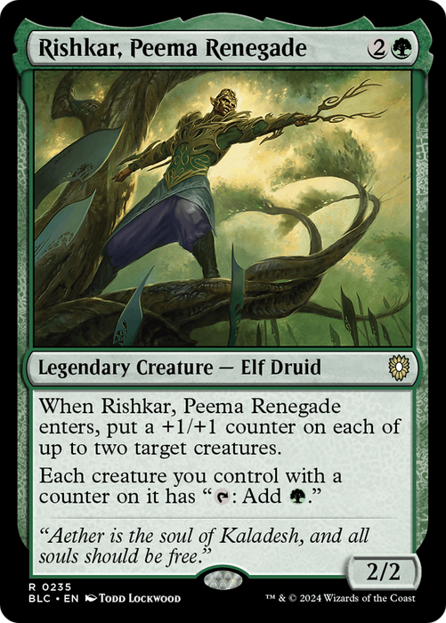 Rishkar, Peema Renegade [BLC-235] - Bloomburrow Commander