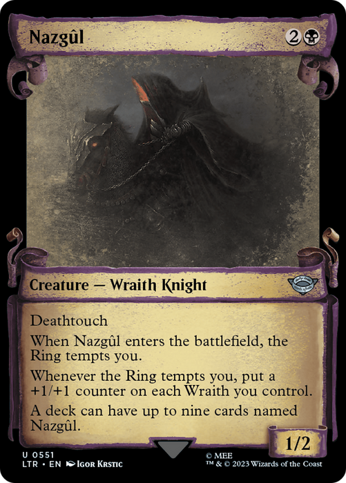 Nazgûl (Showcase) [LTR-551] Foil - The Lord of the Rings: Tales of Middle-earth