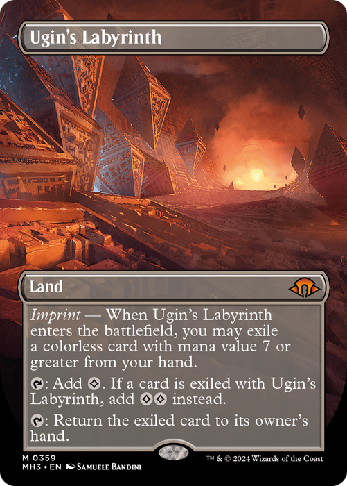 Ugin's Labyrinth (Borderless) [MH3-359] Foil - Modern Horizons 3