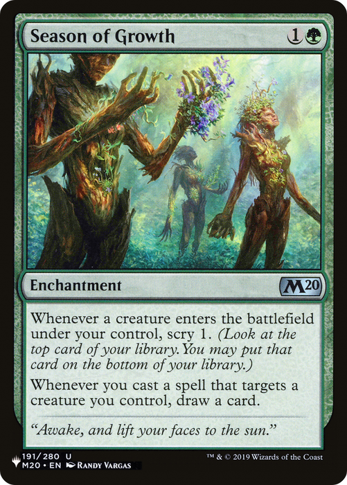 Season of Growth [PLST-M20-191] - The List