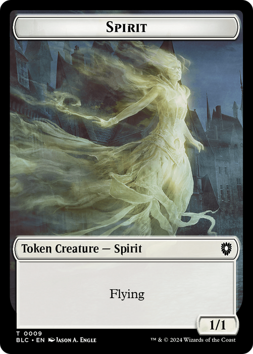 Spirit [TBLC-009] Foil - Bloomburrow Commander Tokens