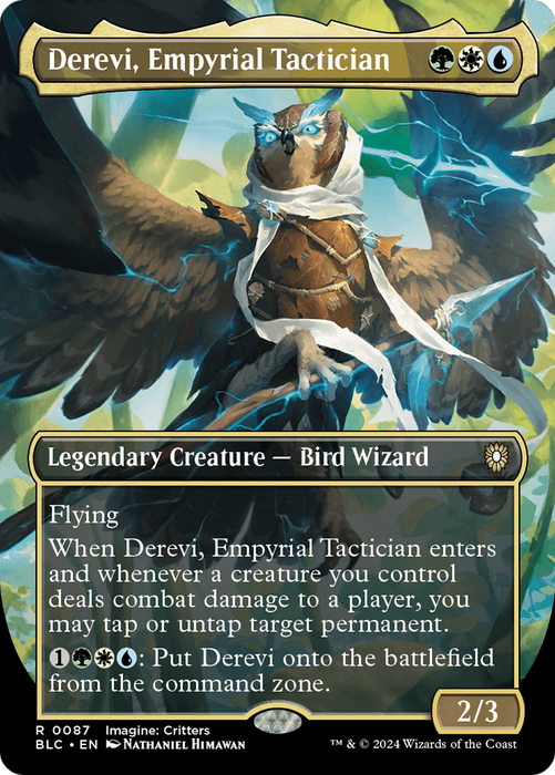 Derevi, Empyrial Tactician (Borderless) [BLC-087] - Bloomburrow Commander